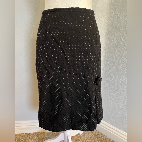 Vintage Harold's Polka Dot Skirt with Rosebud detail - Picture 1 of 6